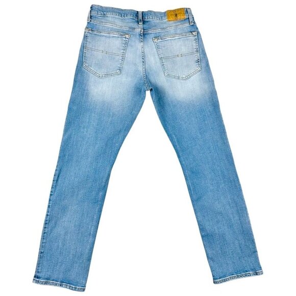 U.S. Polo Assn. Mens Light Wash Stretch Denim Jeans W33 L30 - Picture 3 of 11